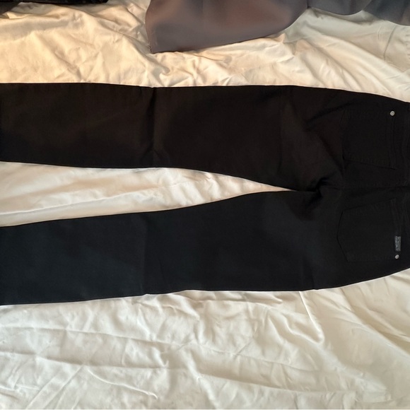 7 For All Mankind Black Ankle Cropped Jeans - Picture 9 of 11